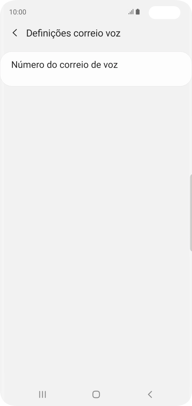 Prima Número do correio de voz.