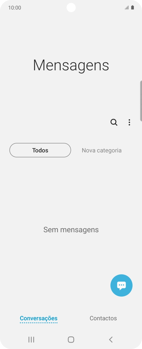 Prima o ícone de nova mensagem.