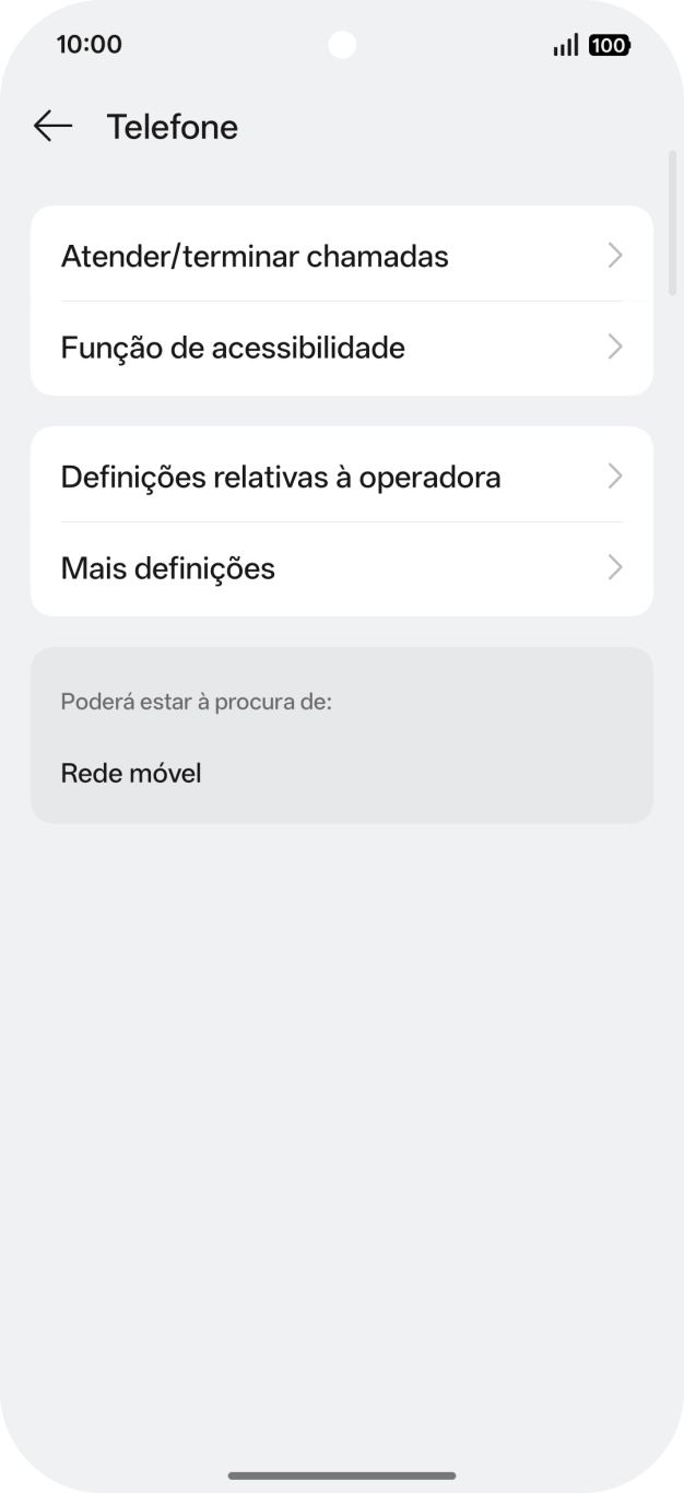 Prima Definições relativas à operadora.