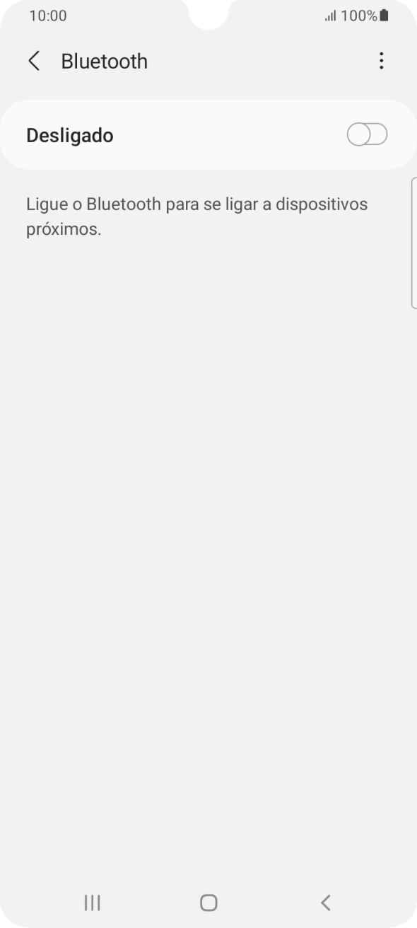 Prima o indicador para ativar a função.
