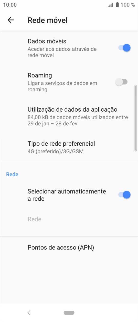 Prima Pontos de acesso (APN).