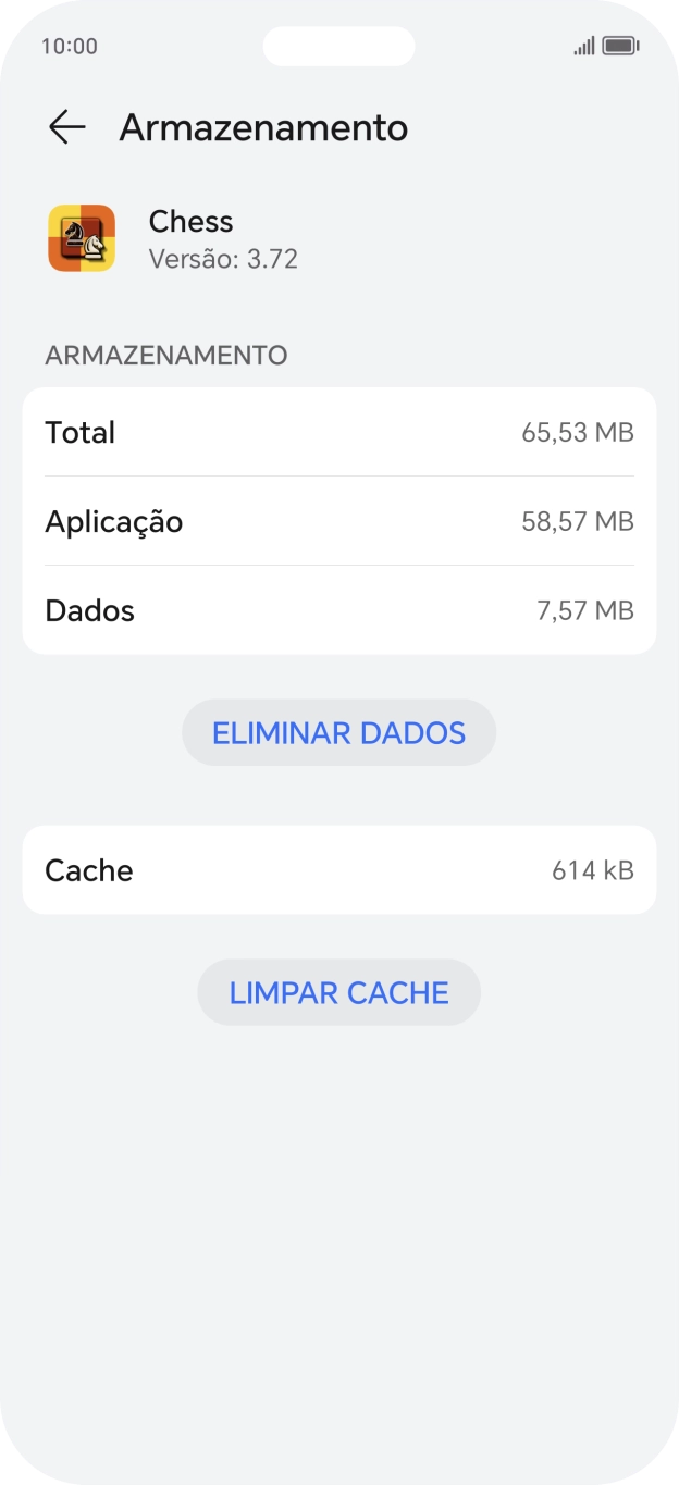 Prima LIMPAR CACHE.