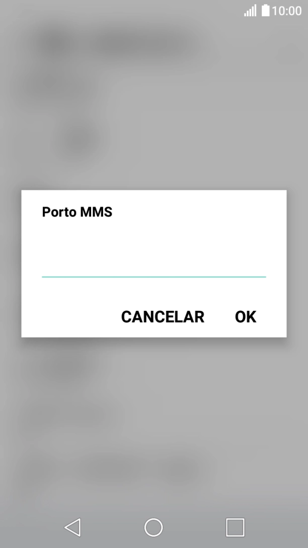 Introduza 80 e prima OK.