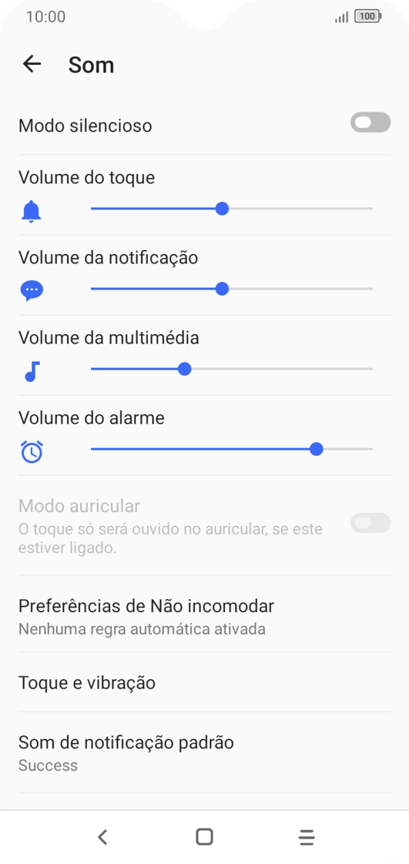 Prima Toque e vibração.