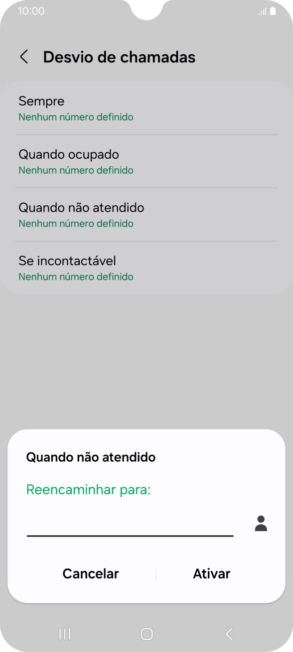 Introduza 123 e prima Ativar.