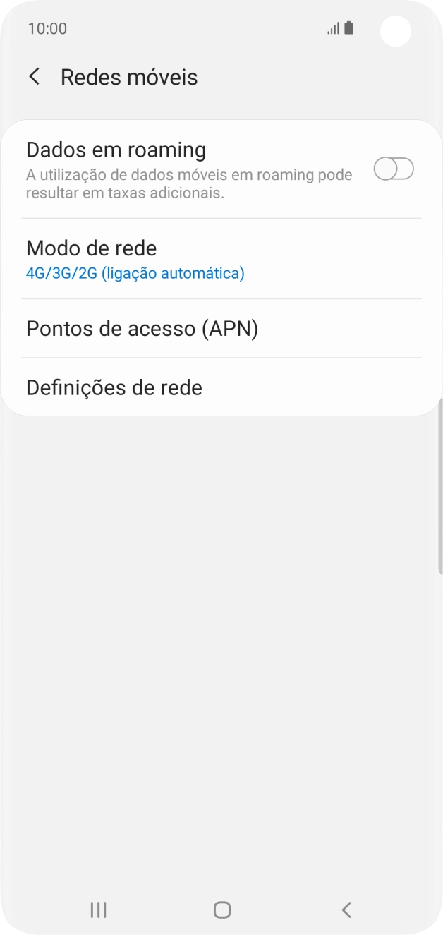 Prima Definições de rede.