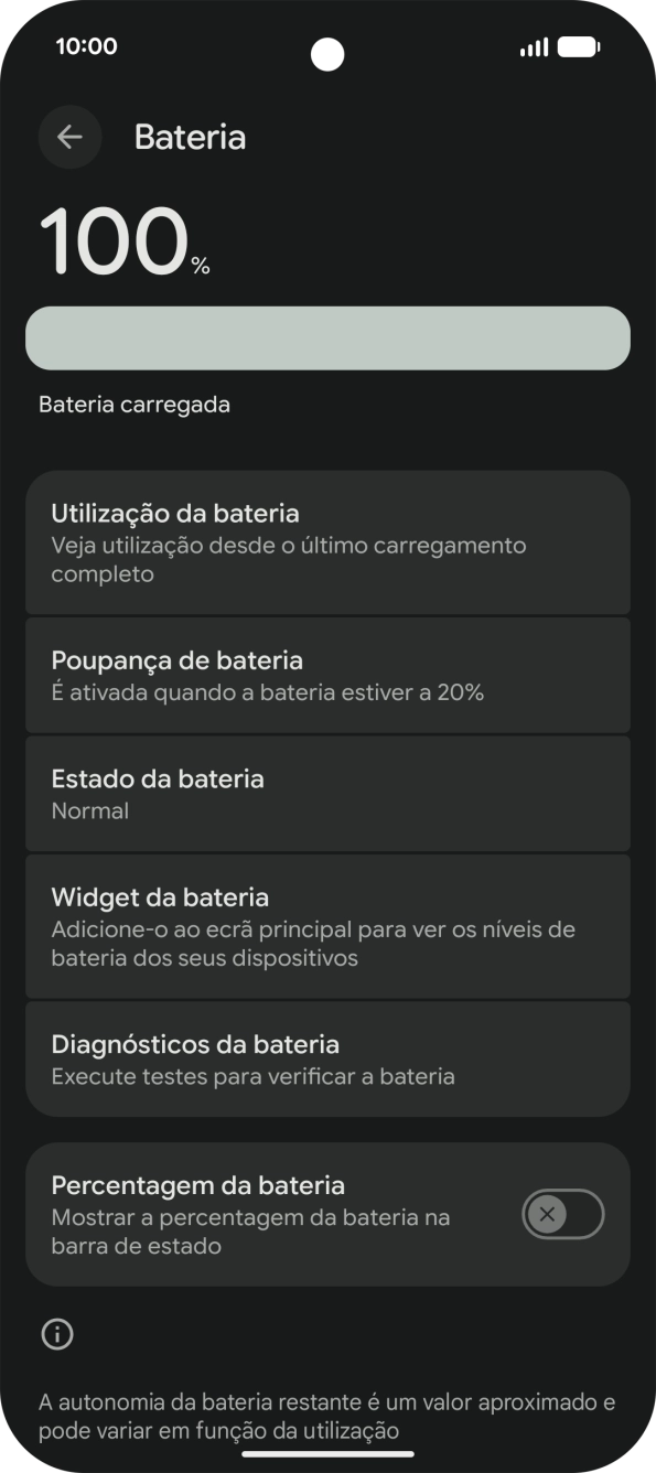 Prima Poupança de bateria.
