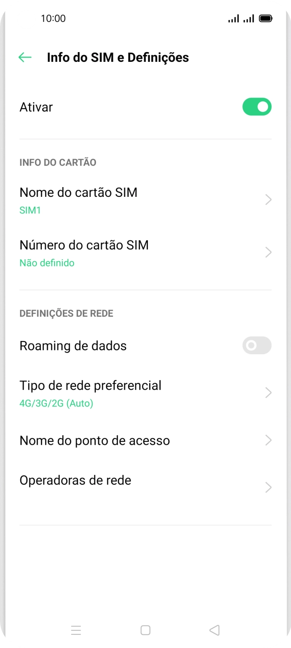 Prima Nome do ponto de acesso.