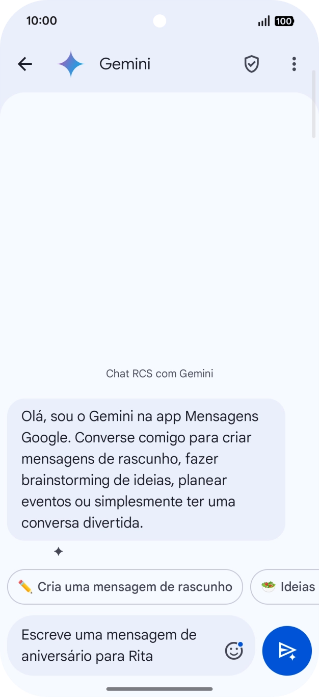 Escreva ou diga com as suas palavras qual o assunto que pretende usar.
