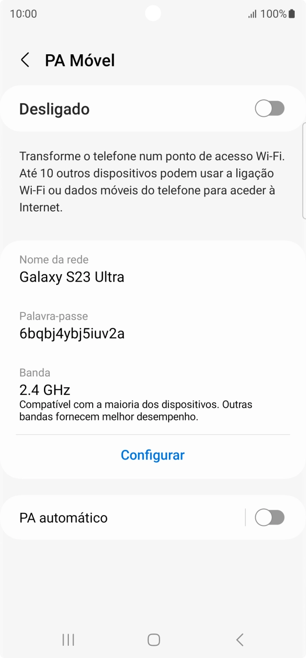 Prima Configurar.