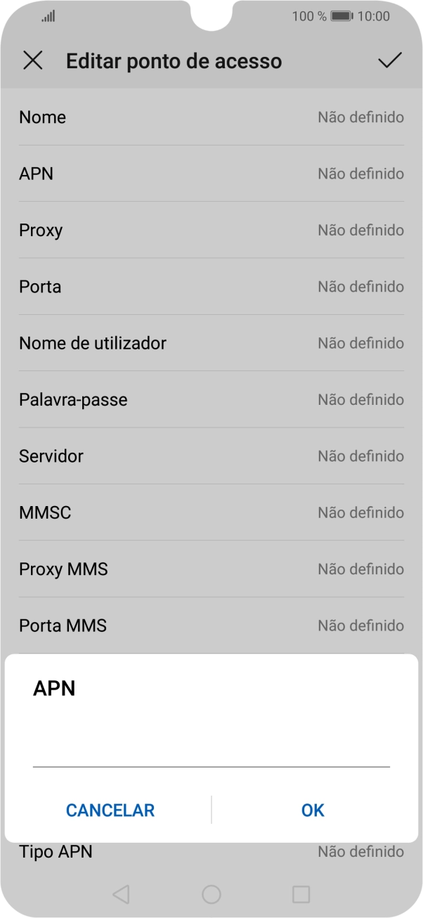 Introduza net2.vodafone.pt e prima OK.