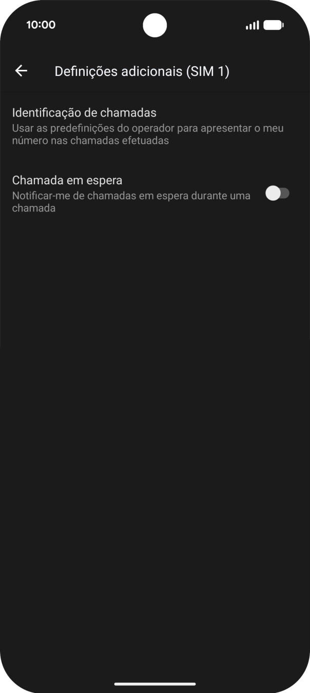 Prima Identificação de chamadas.