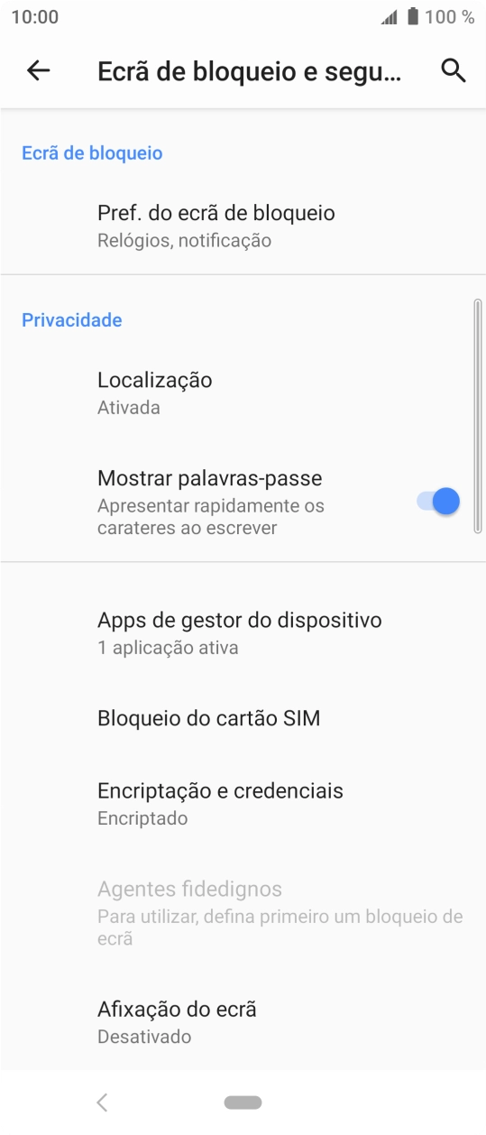 Prima Bloqueio do cartão SIM.