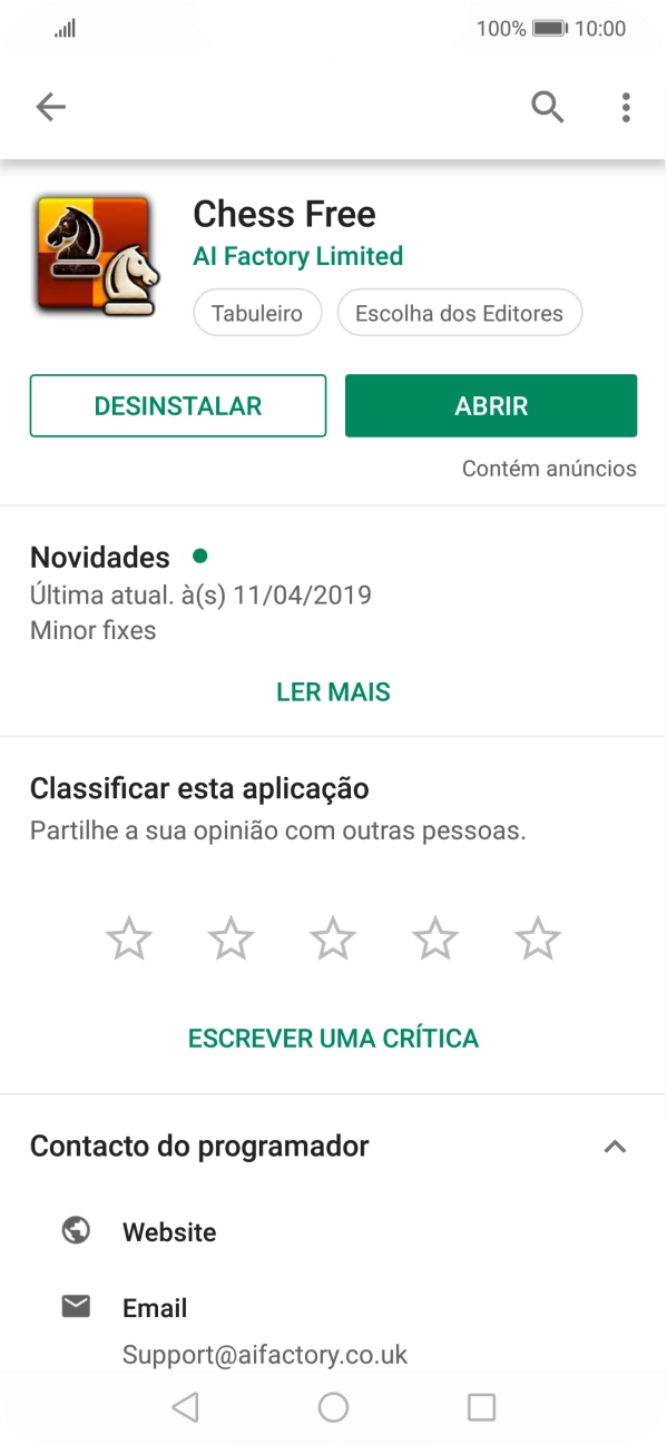 Prima DESINSTALAR.