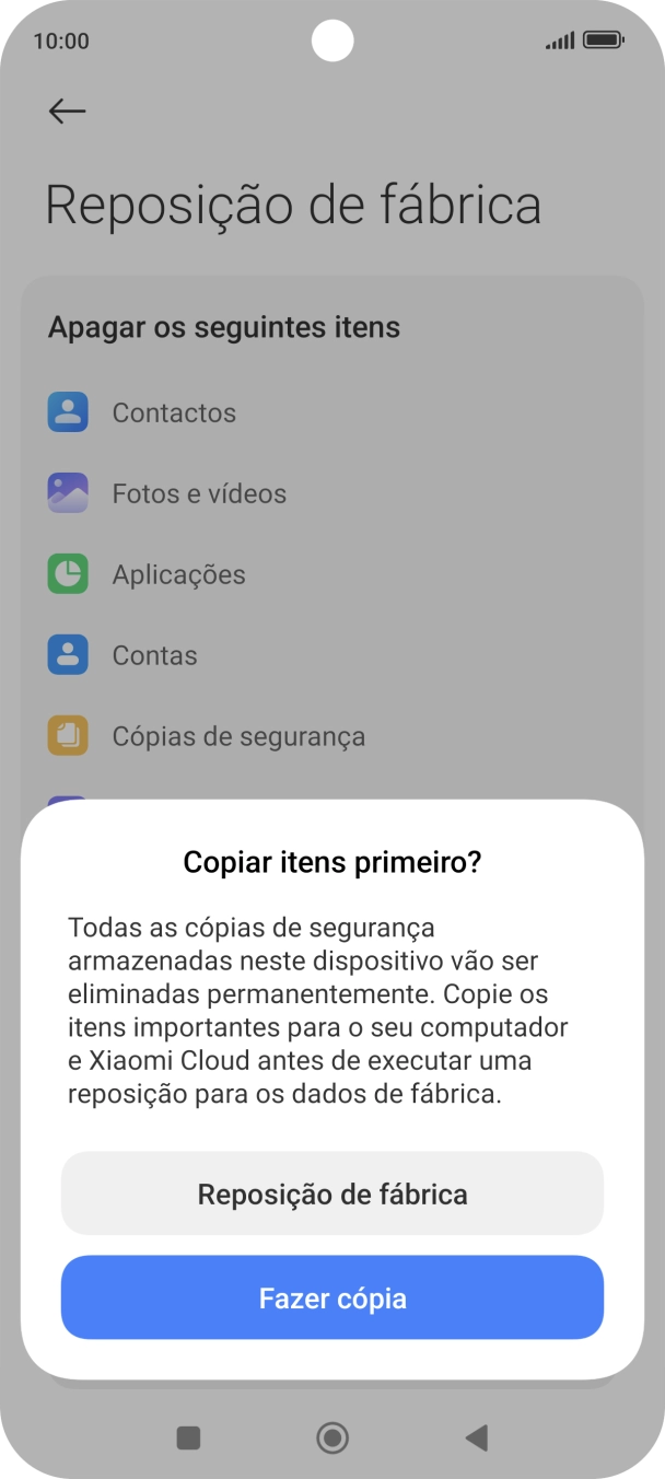 Prima Reposição de fábrica.
