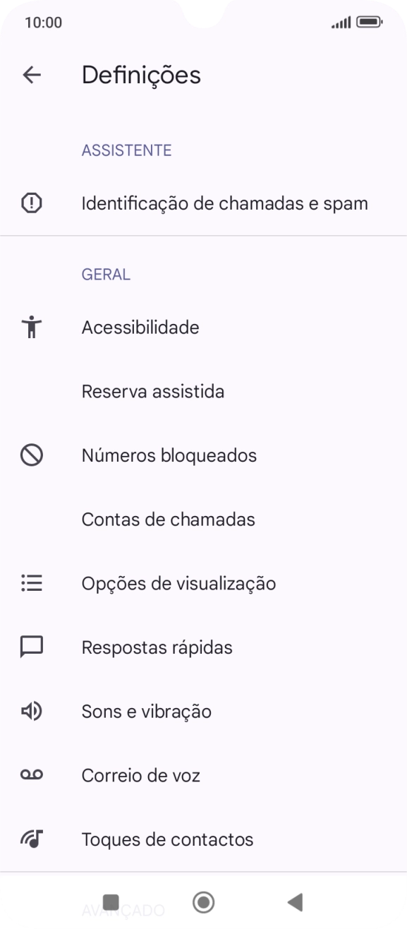 Prima Contas de chamadas.