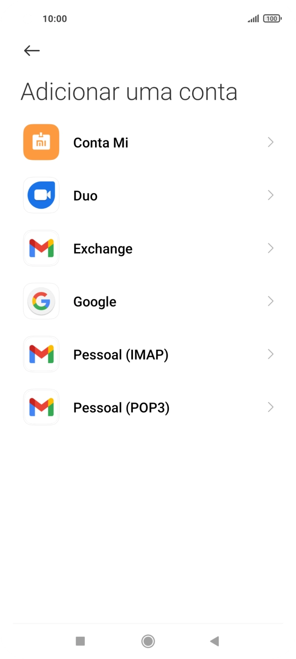 Prima Pessoal (IMAP).