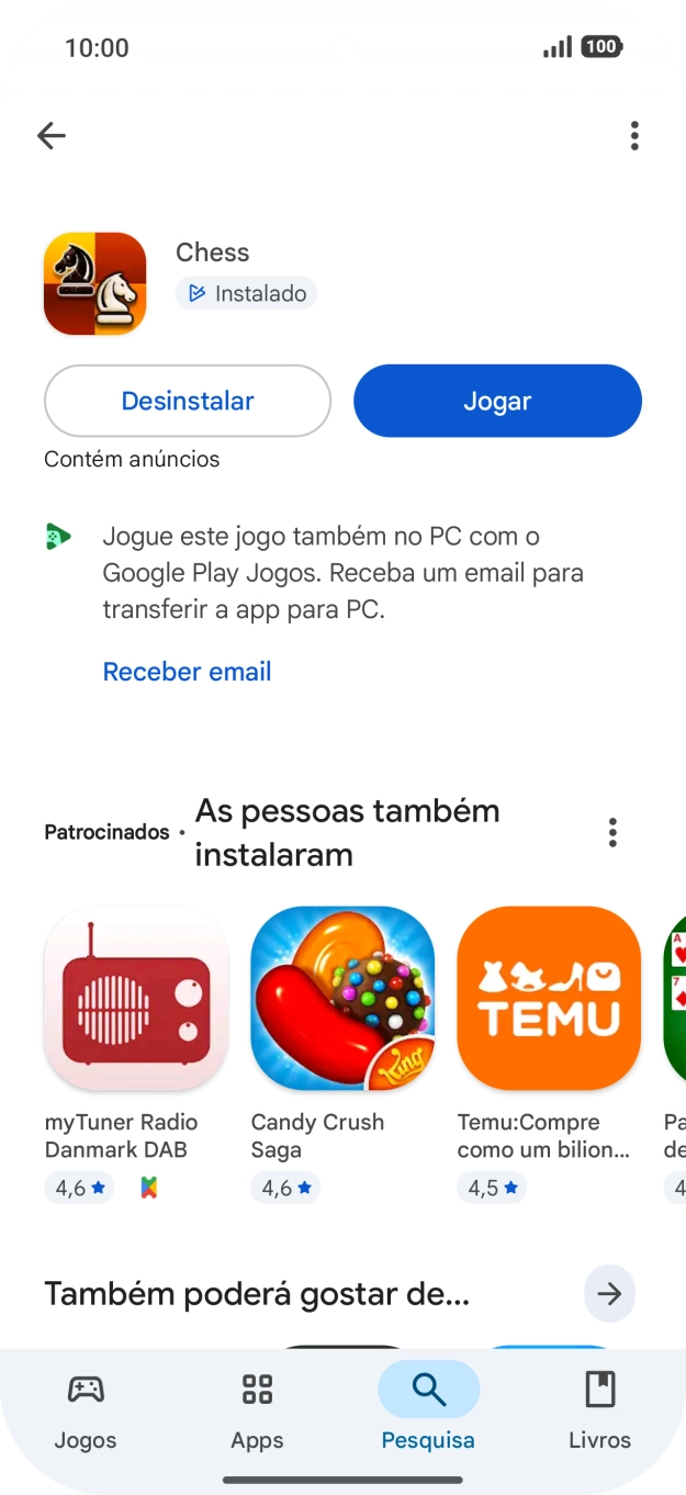 Para voltar ao ecrã inicial, deslize o dedo de baixo para cima a partir da base do ecrã.