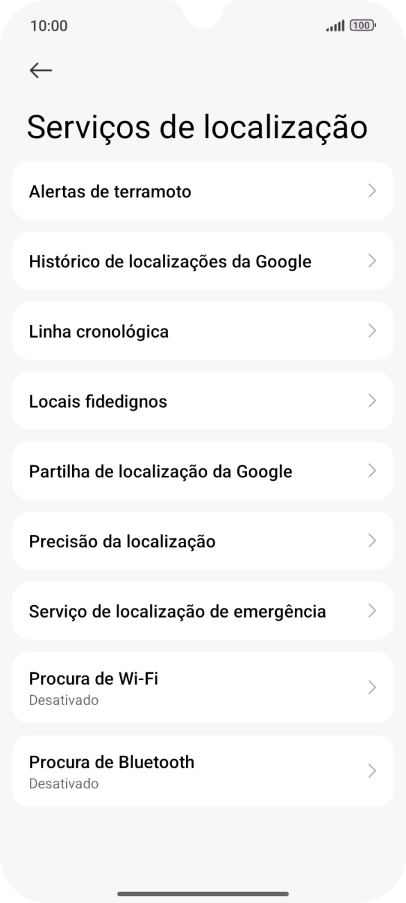 Prima Precisão da localização.