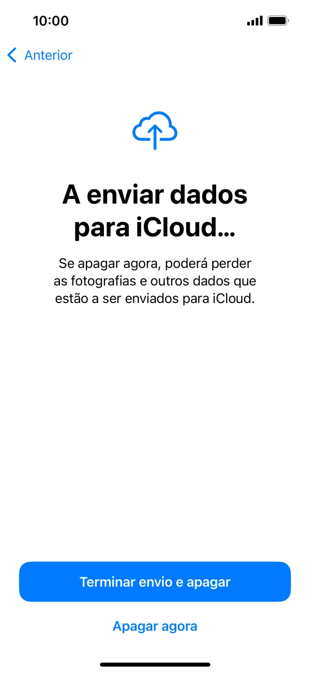 Prima Apagar agora.