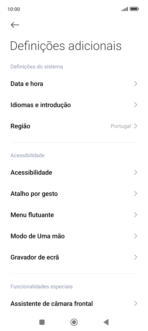 Prima Data e hora.