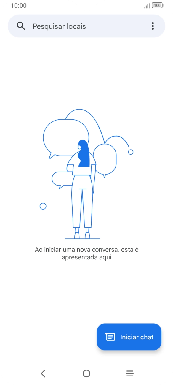 Prima Iniciar chat.