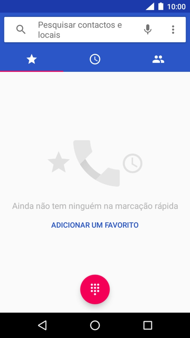 Prima o ícone de menu.