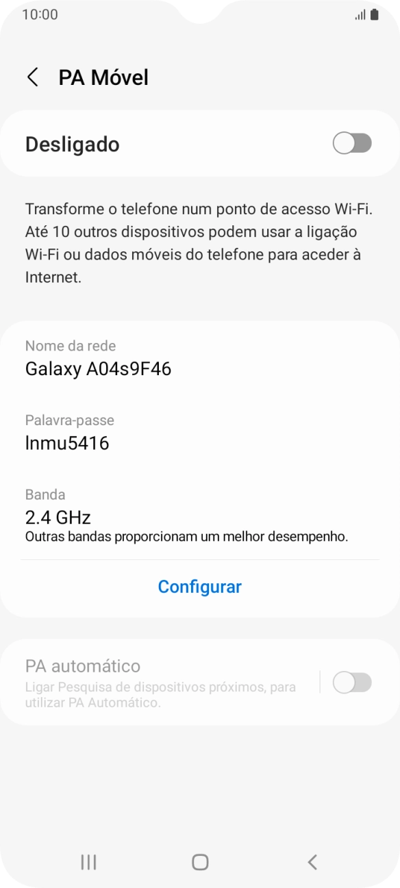 Prima Configurar.