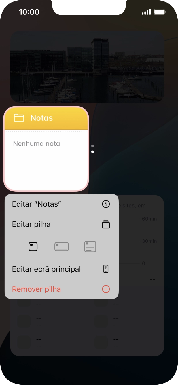 Prima Editar pilha.