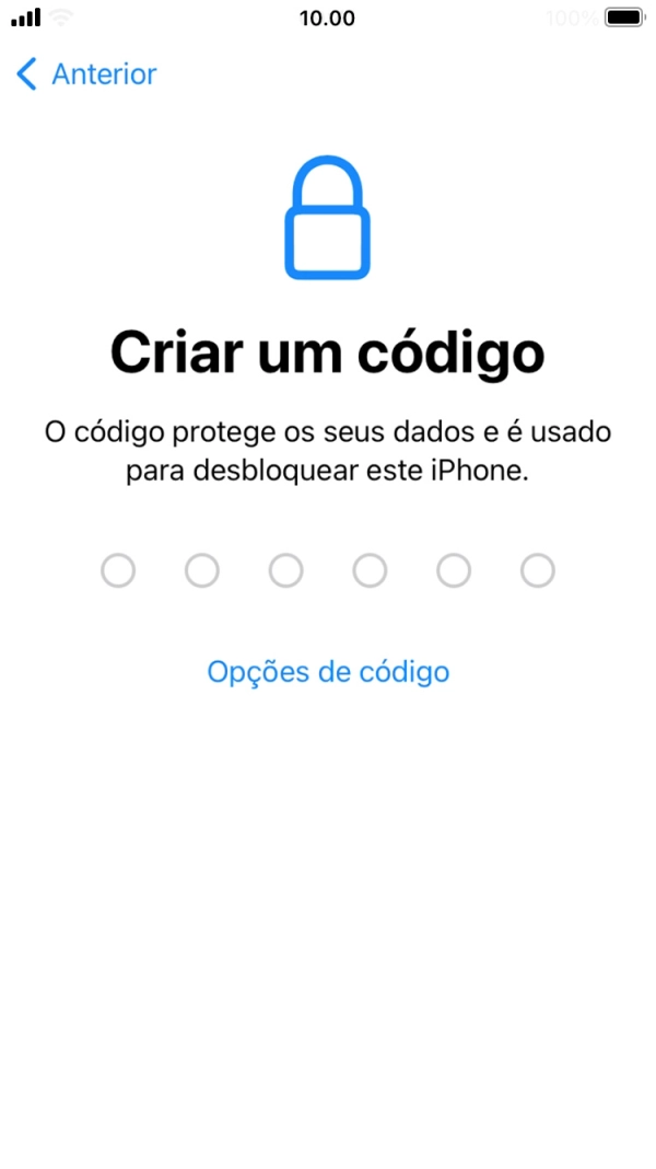 Prima Opções de código.