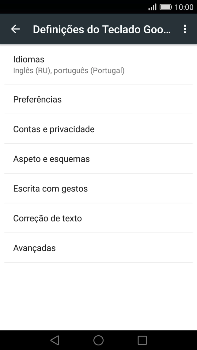 Prima Correção de texto.