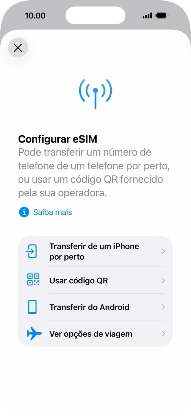 Prima Usar código QR.