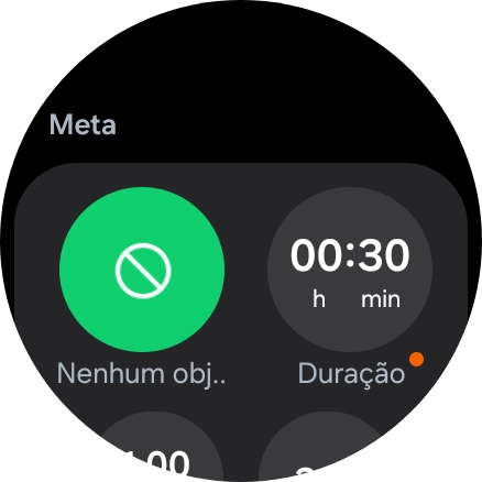 Siga as indicações no ecrã para definir as atividades pretendidas.