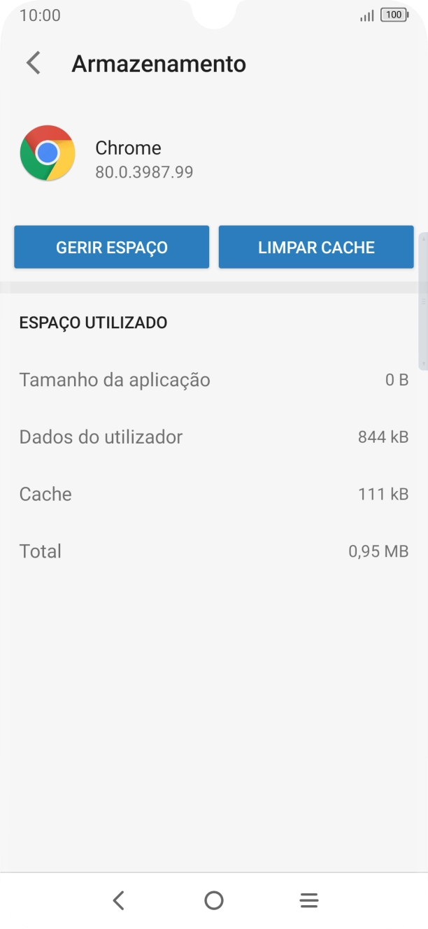 Prima LIMPAR CACHE.