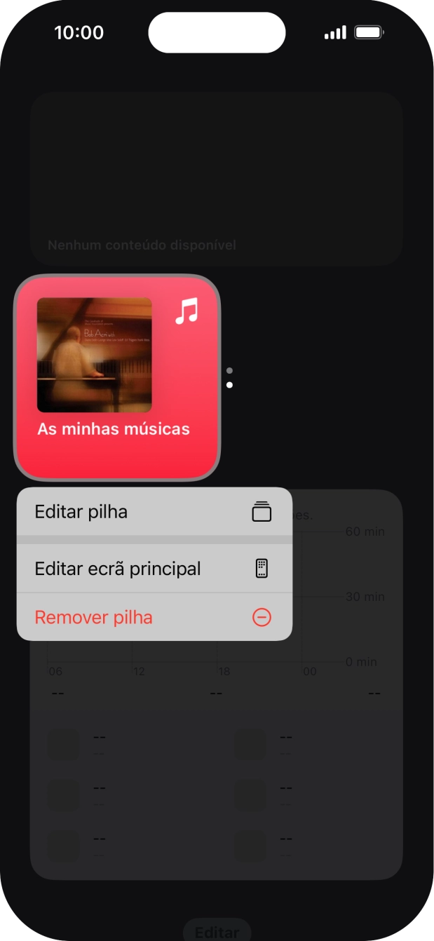 Prima Editar pilha.