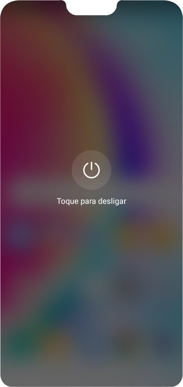 Prima Toque para desligar.