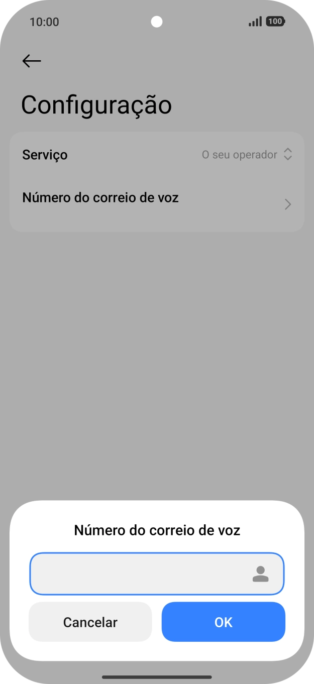 Introduza 123 e prima OK.