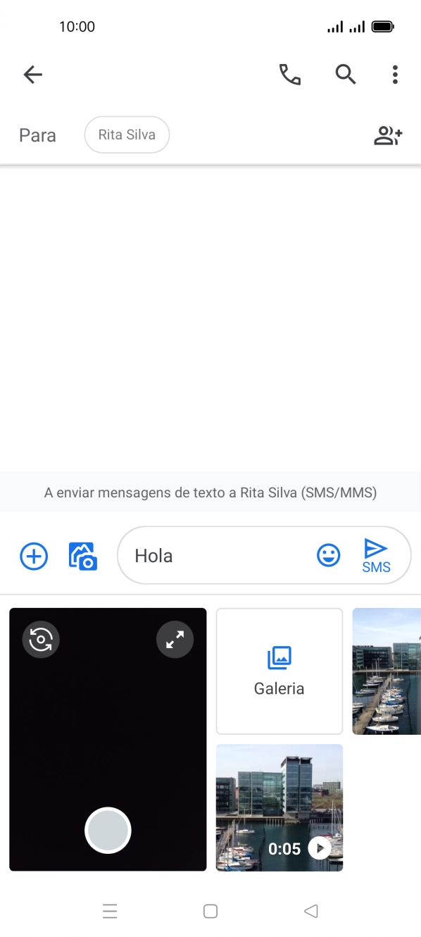 Prima Galeria e vá até à pasta pretendida.