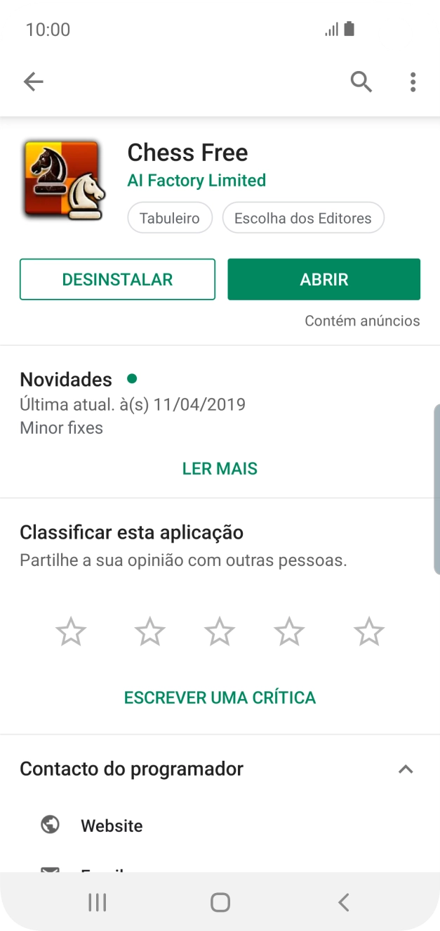 Prima DESINSTALAR.