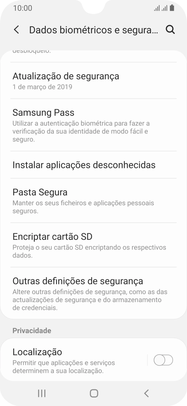Prima Outras definições de segurança.
