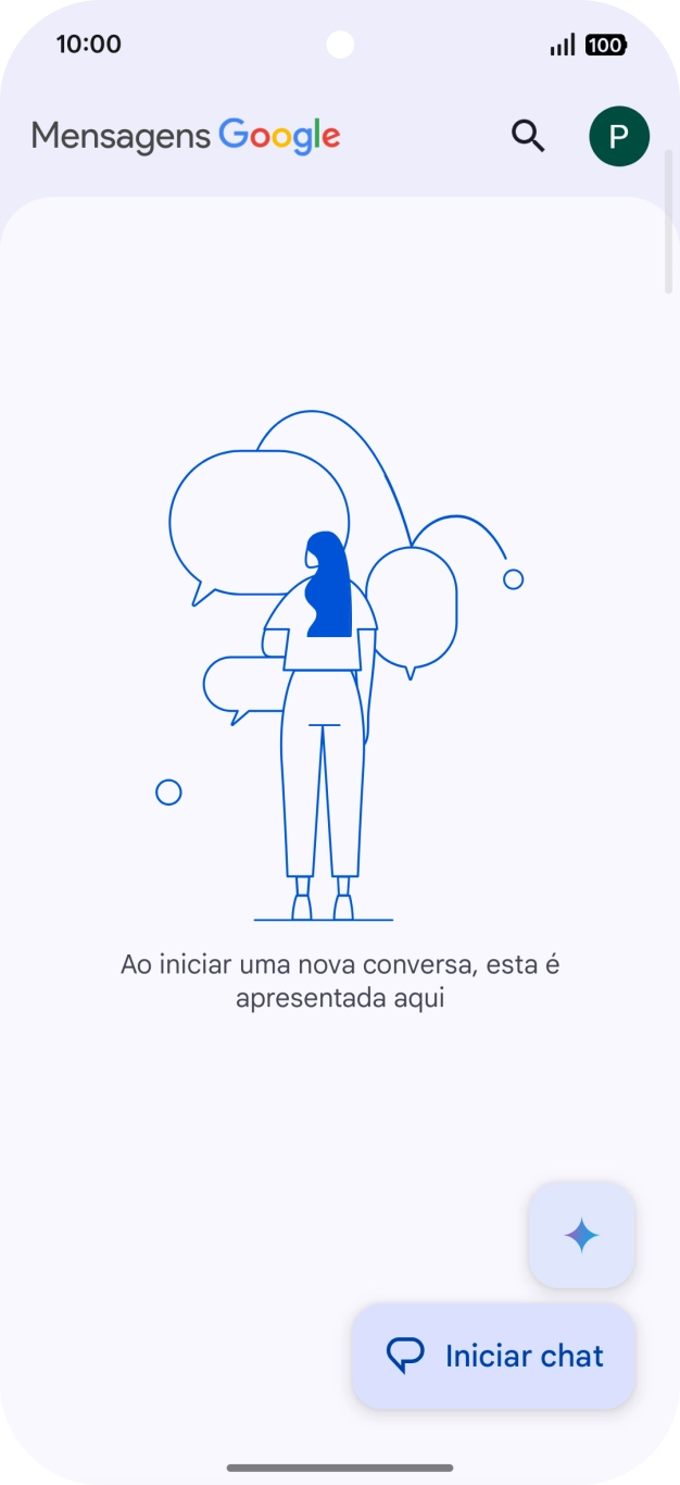 Prima o ícone de perfil.