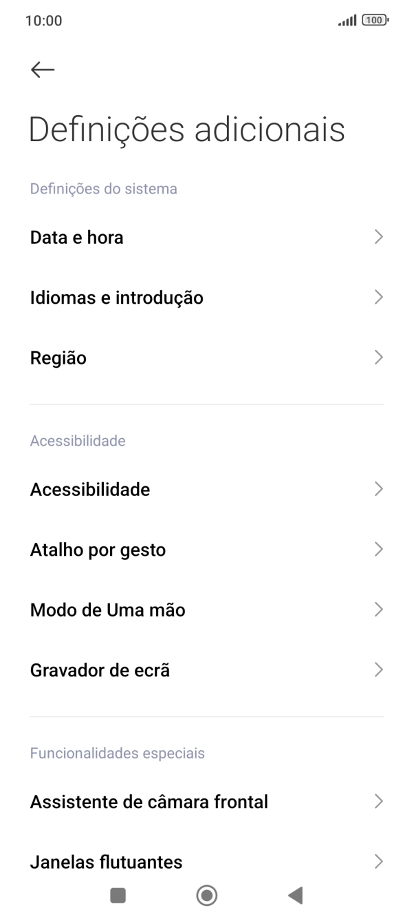 Prima Data e hora.