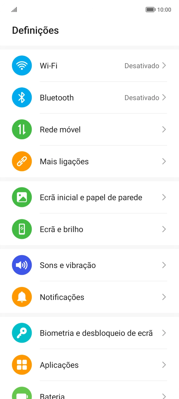 Prima Biometria e desbloqueio de ecrã.
