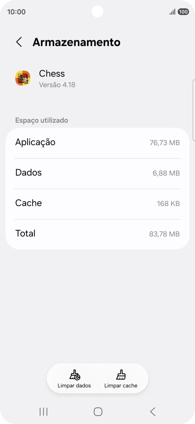 Prima Limpar cache.