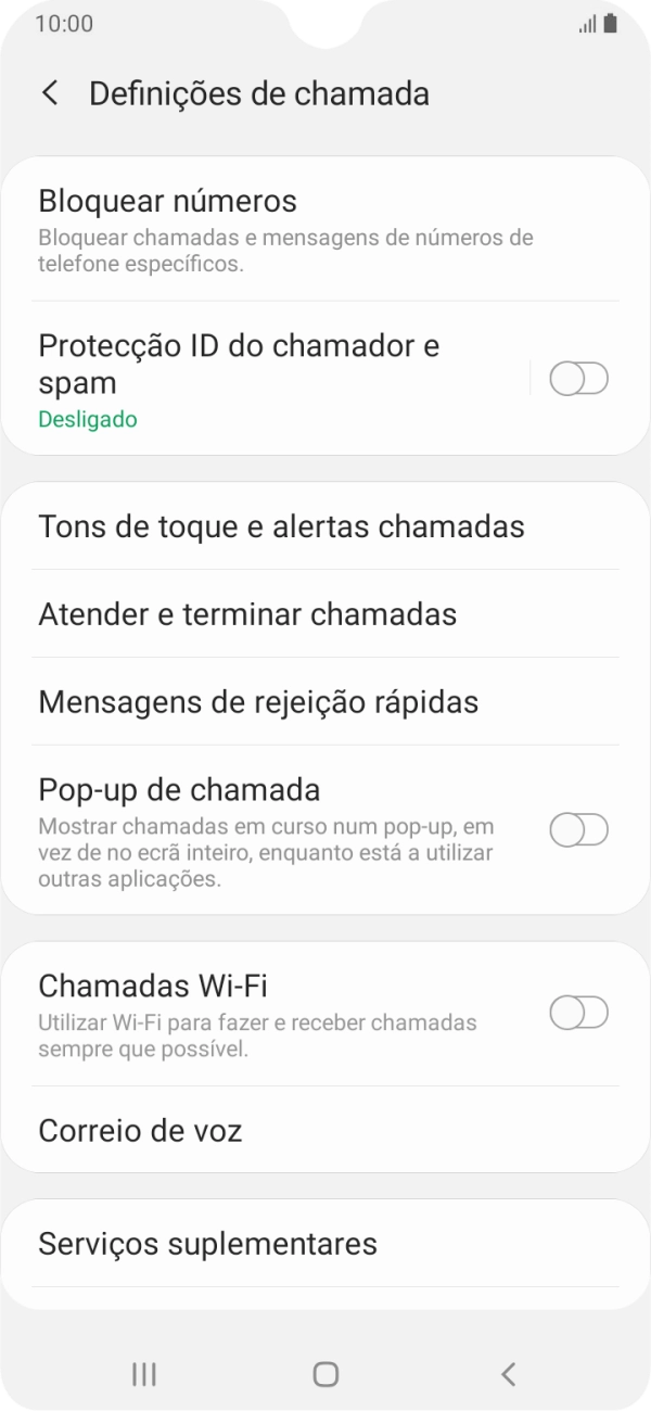 Prima Correio de voz.