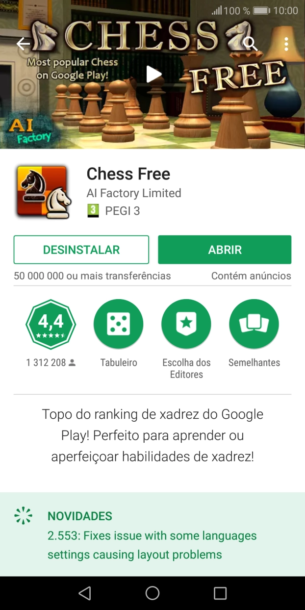 Prima DESINSTALAR.