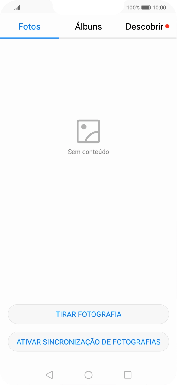 Prima Álbuns e vá até à pasta pretendida.