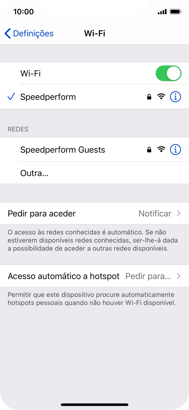 Para voltar ao ecrã inicial, deslize o dedo de baixo para cima a partir da base do ecrã.