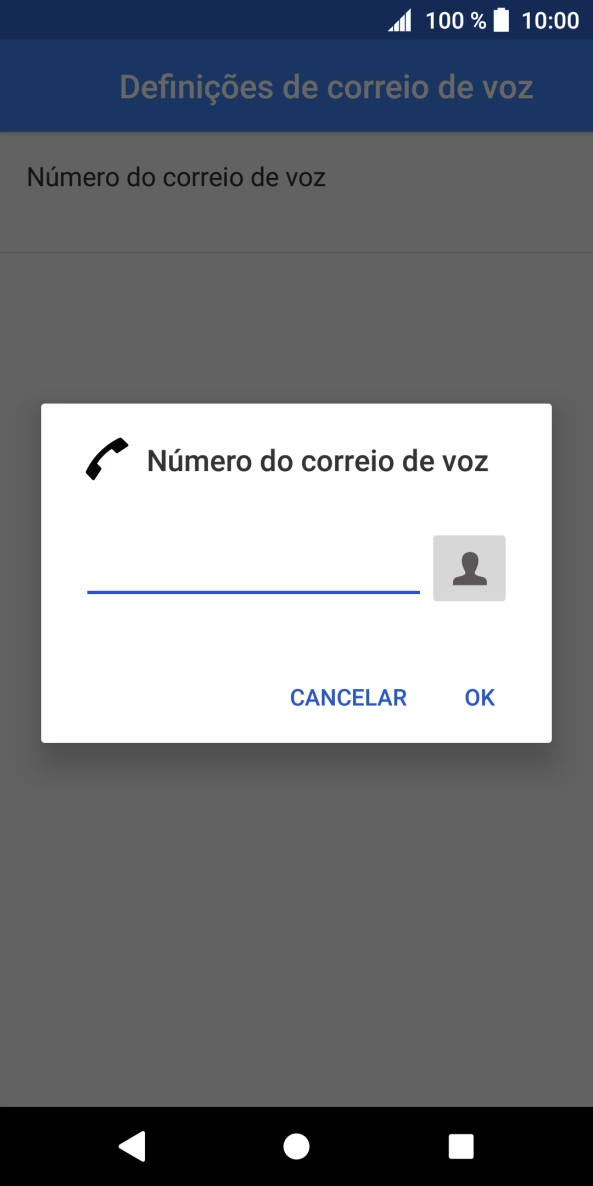 Introduza 123 e prima OK.