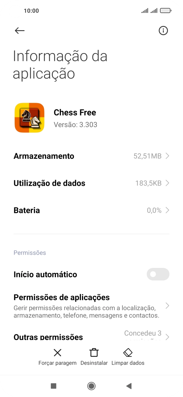 Prima Limpar dados.